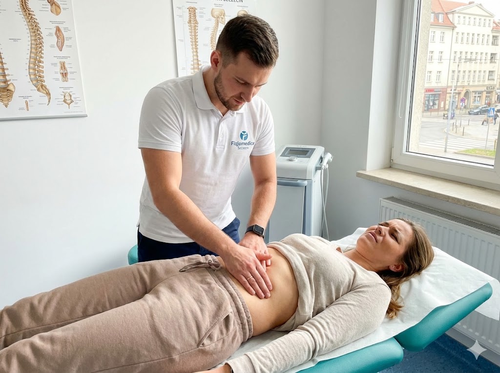 Przewlekły ból pleców, który nie reaguje na masaż? Przyczyną mogą być napięcia w jamie brzusznej. Powięź trzewna łączy jelita, wątrobę i żołądek z kręgosłupem. W Fizjomedica Szczecin stosujemy terapię wisceralną, aby zredukować te napięcia i usunąć prawdziwą przyczynę bólu kręgosłupa.